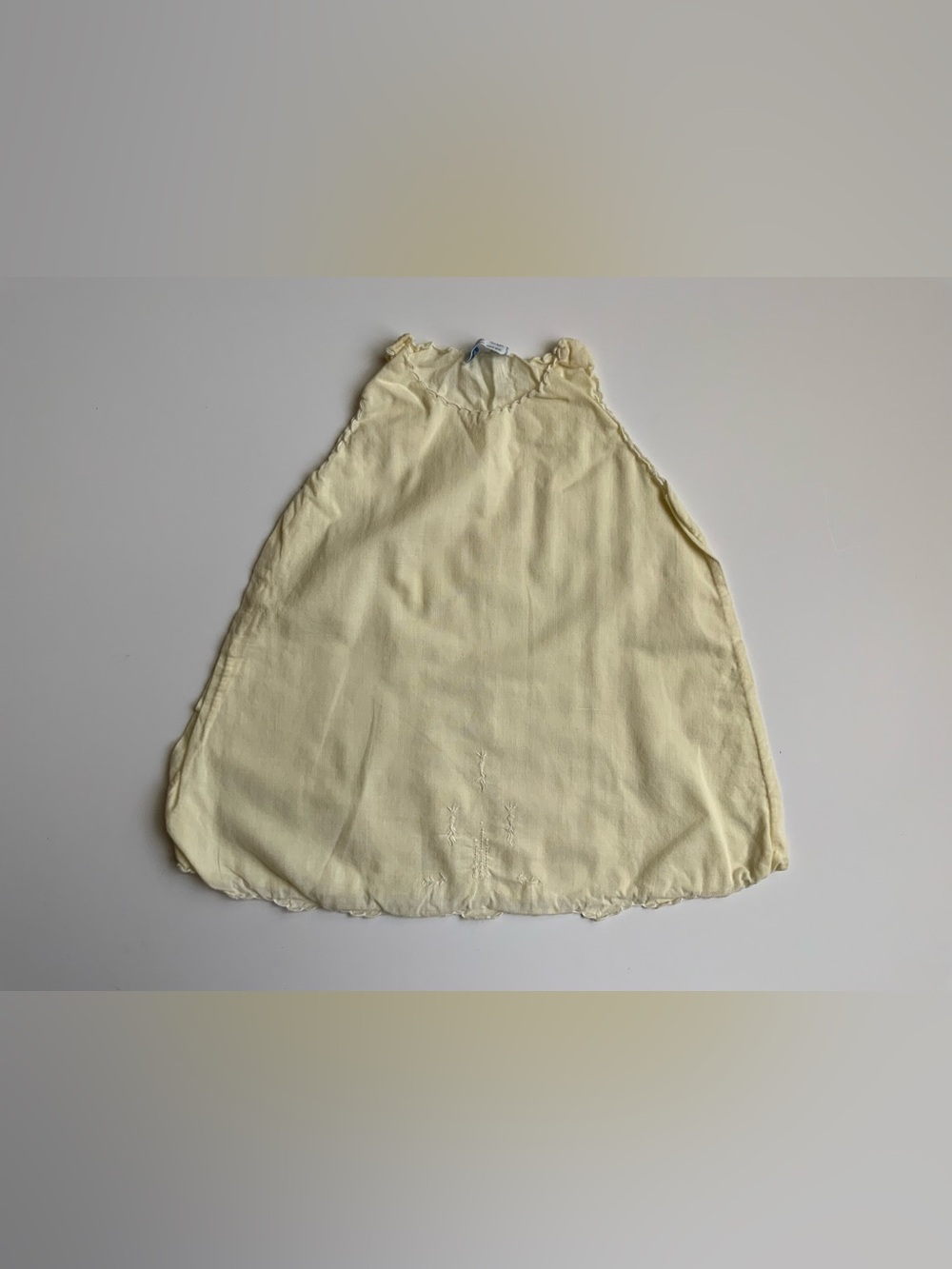 Vintage 50s Soft Yellow Baby Nightgown